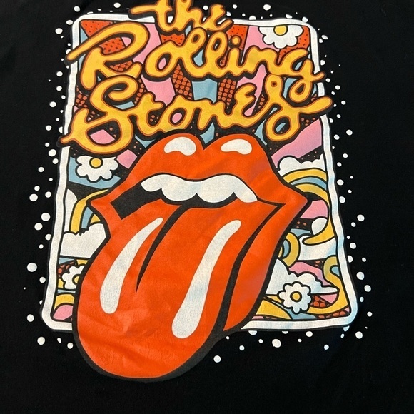 THE ROLLING STONES BLACK SHORT SLEEVES GRAPHIC T-SHIRT SIZE 3XL - Picture 1 of 6